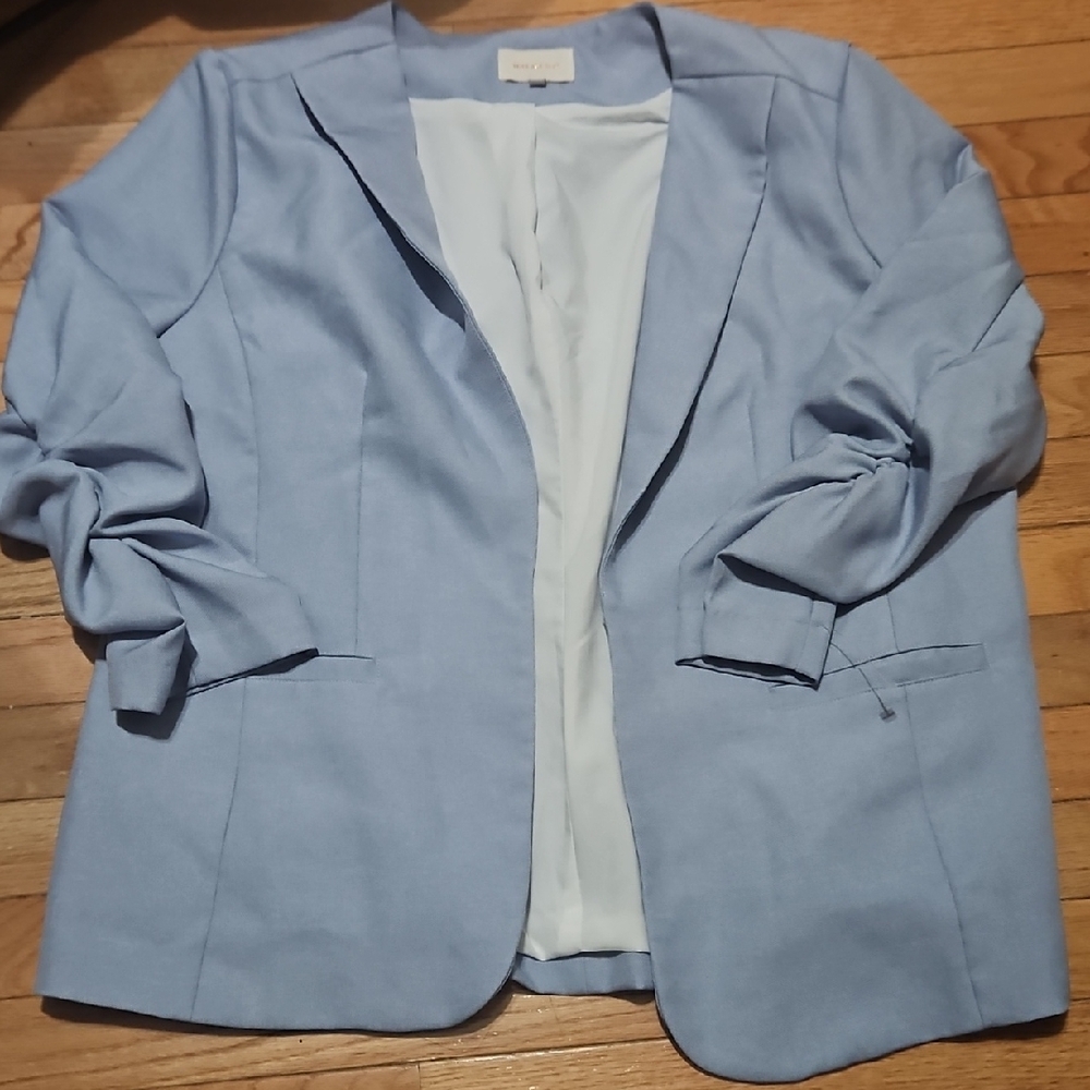 Skies Are Blue Light Blue Blazer size XL